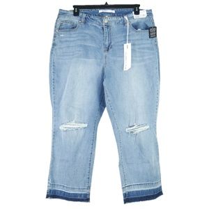 Celebrity Pink Frayed High Rise Crop Jean Capris